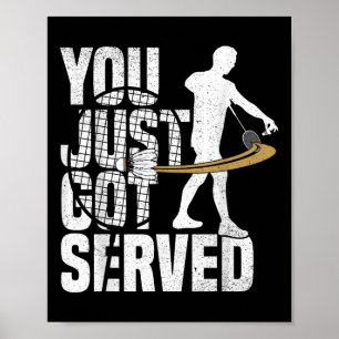 Badminton Game Lover bedient Shuttle Player Badmin Poster