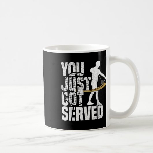 Badminton Game Lover Served Shuttle Player Badmint Kaffeetasse (Rechts)
