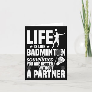 Badminton Game Player ist ein Shuttleservice wie B Karte