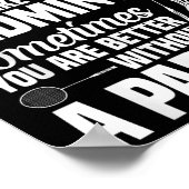 Badminton Game Player ist ein Shuttleservice wie B Poster (Ecke)