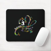 Badminton Game Player Shuttle Player Badminton Mousepad (Mit Mouse)