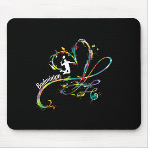 Badminton Game Player Shuttle Player Badminton Mousepad