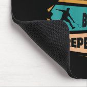 Badminton Game Repeat Shuttle Retro Badminton Play Mousepad (Ecke)