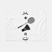 Badminton Game Shuttle Sport Badminton Fleecedecke (Vorderseite (Horizontal))