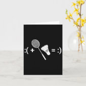 Badminton Game Shuttle Sport Badminton Karte (Gelbe Blume)