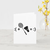 Badminton Game Shuttle Sport Badminton Karte (Gelbe Blume)