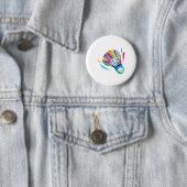 Badminton Game Shuttle Sport Badminton Pop Art Button (Beispiel)