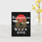 Badminton Gang Karte (Gelbe Blume)