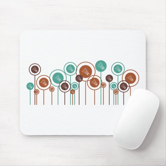 Badminton-Gänseblümchen Mousepad (Mit Mouse)