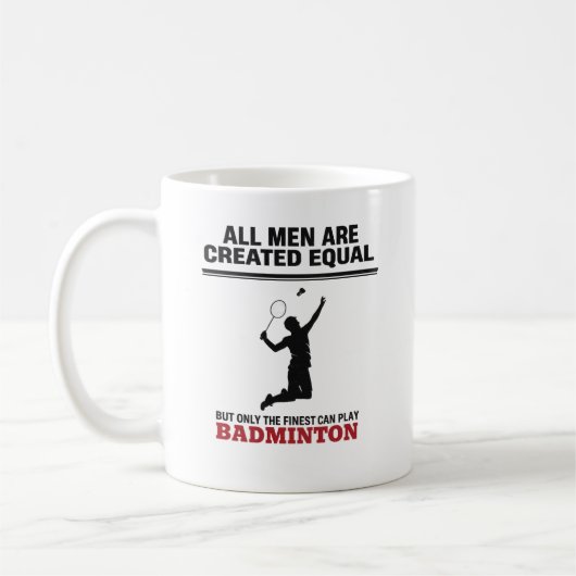 Badminton-Geschenk für Dad Coach Spieler Kaffeetasse (Links)
