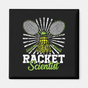 Badminton-Geschenk-Shuttle-Schläger-Wissenschaftle Magnet