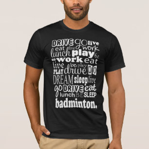 Badminton-Geschenk T-Shirt