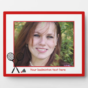 Badminton-Geschenke, Schläger und Shuttlecck-Brauc Fotoplatte