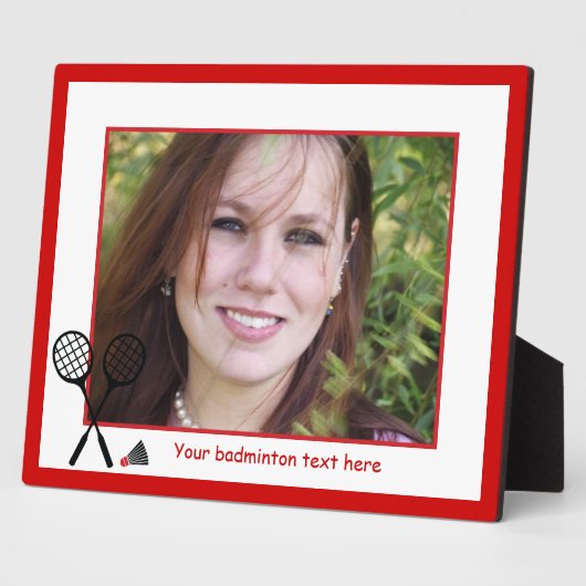 Badminton-Geschenke, Schläger und Shuttlecck-Brauc Fotoplatte (Seite)