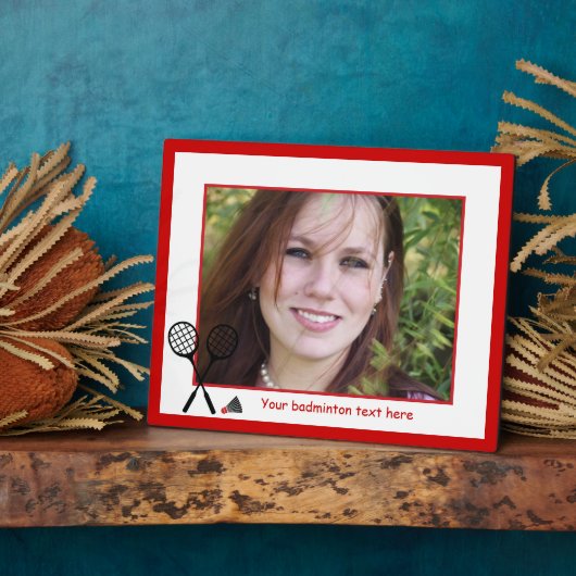 Badminton-Geschenke, Schläger und Shuttlecck-Brauc Fotoplatte (Seite)