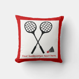 Badminton-Geschenke, Schläger und Shuttlecck-Brauc Kissen