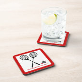 Badminton-Geschenke, Schläger und Shuttlecck-Brauc Untersetzer (Rechte Seite)