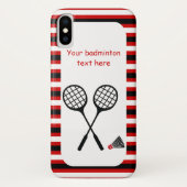 Badminton-Geschenke, Schläger und Shuttleservice Case-Mate iPhone Hülle (Rückseite)