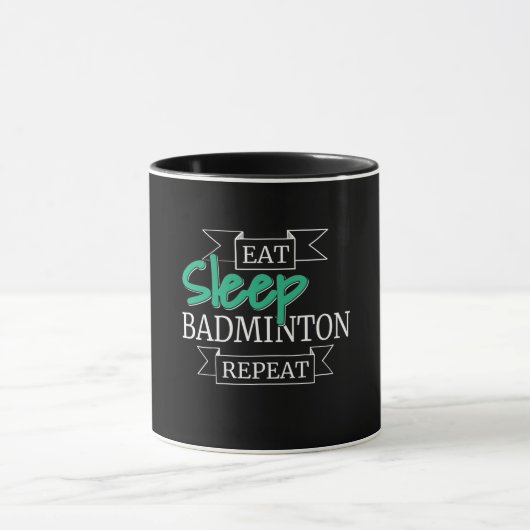 Badminton-Geschenke Tasse (Zentrum)
