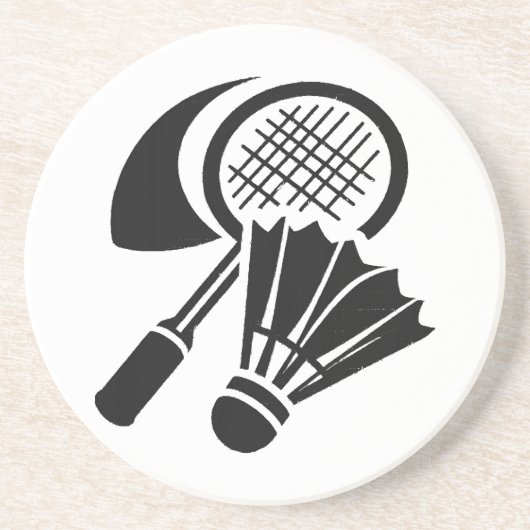 Badminton-Geschenkideen Getränkeuntersetzer (Vorne)