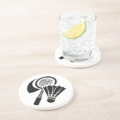 Badminton-Geschenkideen Getränkeuntersetzer (Seite)