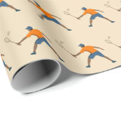 Badminton Geschenkpapier (Rolleneckpunkt)