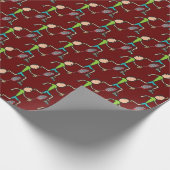 Badminton Geschenkpapier (Ecke)