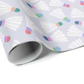 Badminton-Geschenkpapier, Federball Geschenkpapier (Rolleneckpunkt)