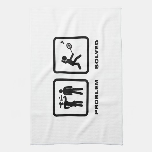 Badminton Geschirrtuch (Vertikal)