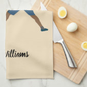 Badminton Geschirrtuch (Viertel Falte)