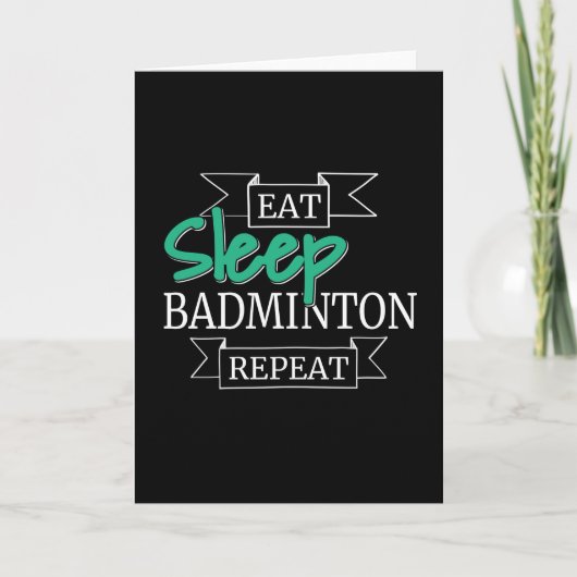 Badminton Gift Karte (Vorderseite)