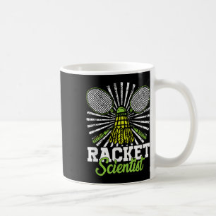 Badminton Gift Shuttle Racket Scientist Badminton Kaffeetasse