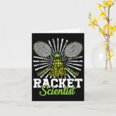 Badminton Gift Shuttle Racket Scientist Badminton Karte (Gelbe Blume)