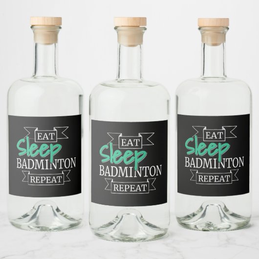 Badminton Gifts Alkoholflaschenetikett (Flaschen)
