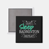 Badminton Gifts Magnet (Vorderseite/Rückseite)