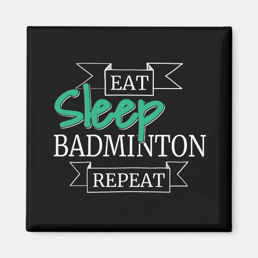 Badminton Gifts Magnet (Vorne)