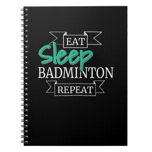 Badminton Gifts Notizblock (Vorderseite)
