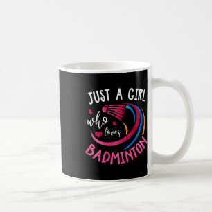 Badminton Girl Shirt Funny Badminton Player Badmin Kaffeetasse