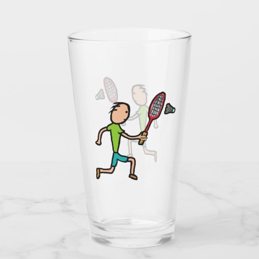 Badminton Glas (Vorderseite)