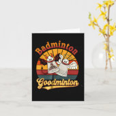 Badminton Goodminton Funny Sports Spaß Karte (Gelbe Blume)