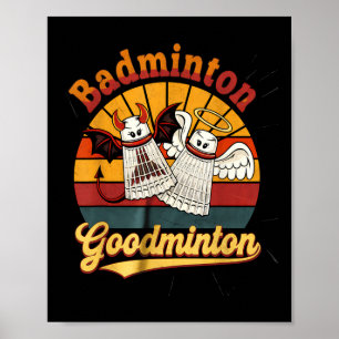 Badminton Goodminton Funny Sports Spaß Poster