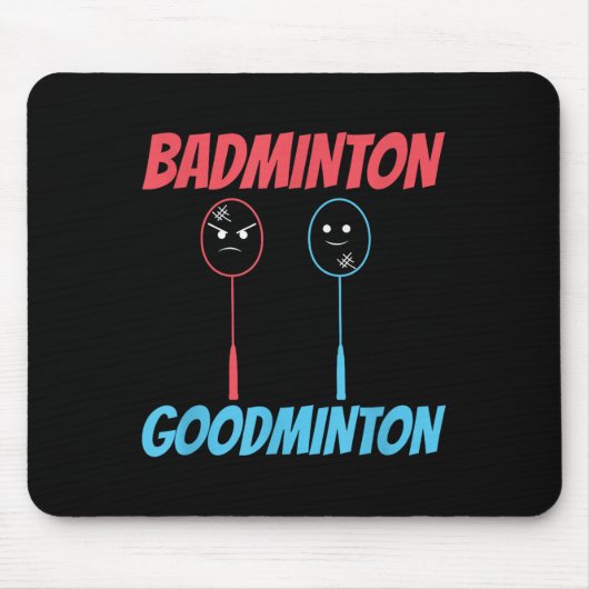 Badminton Goodminton Racket Meme Mousepad (Vorne)