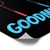 Badminton Goodminton-Schläger-Meme Poster (Ecke)