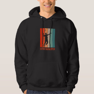 Badminton Grafik Badminton Spieler Federball Spo Hoodie