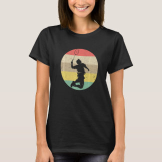 Badminton Grafik Badminton Spieler Federball Spo T-Shirt