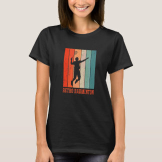 Badminton Grafik Badminton Spieler Federball Spo T-Shirt