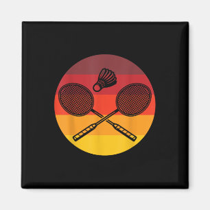 Badminton Grafik Badminton Spieler Federball Sport Magnet
