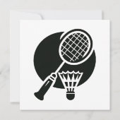 Badminton-Grafik Einladung (Rückseite)