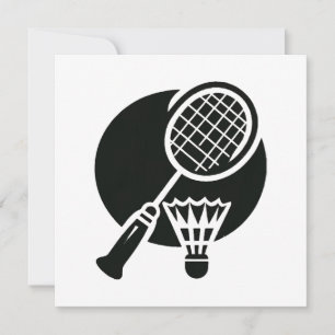 Badminton-Grafik Einladung
