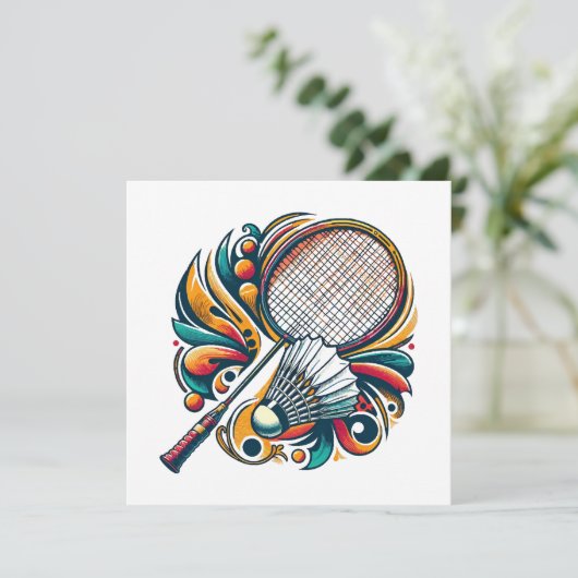 Badminton Graphic (Stehend Vorderseite)